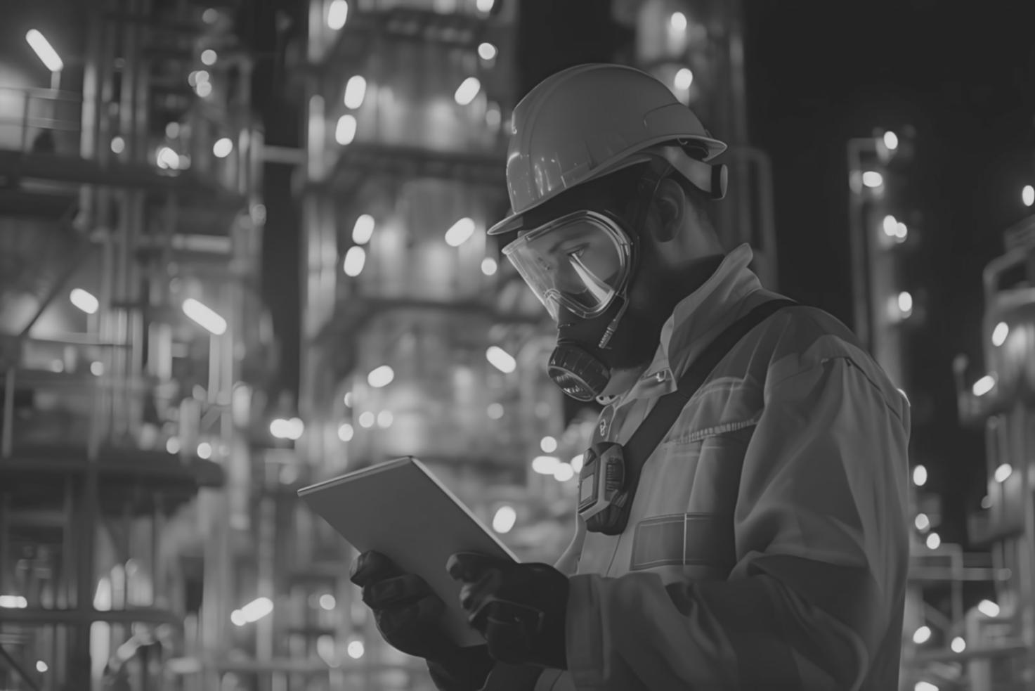 Специалист газовой отрасли проходит дистанционное обучение